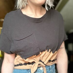 Aerie Offline Bleach Dyed Crop Top size S